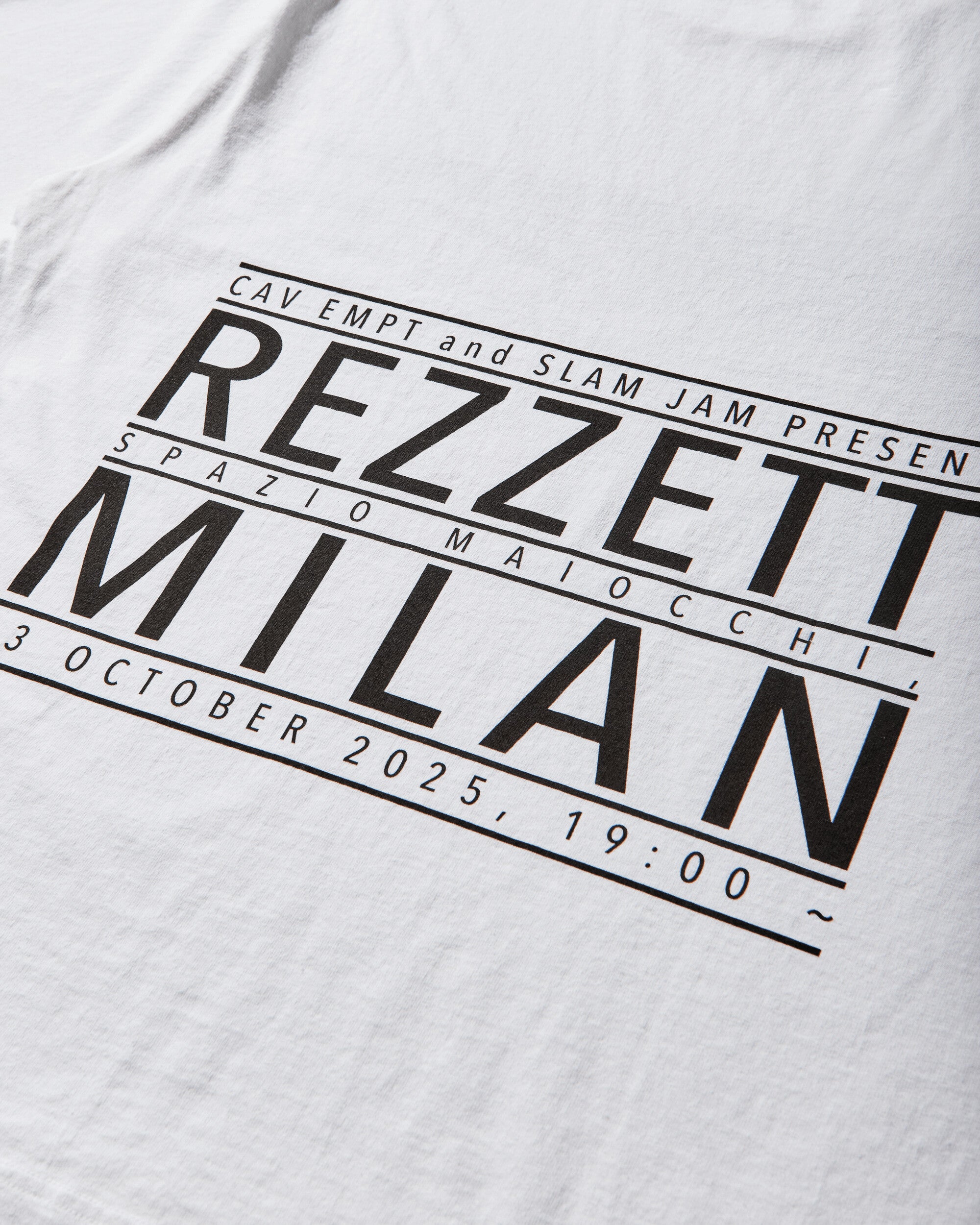 Cav Empt Cav Empt X Slam Jam Rezzett T-Shirt White T-Shirts Shortsleeve CES28T23 WHT