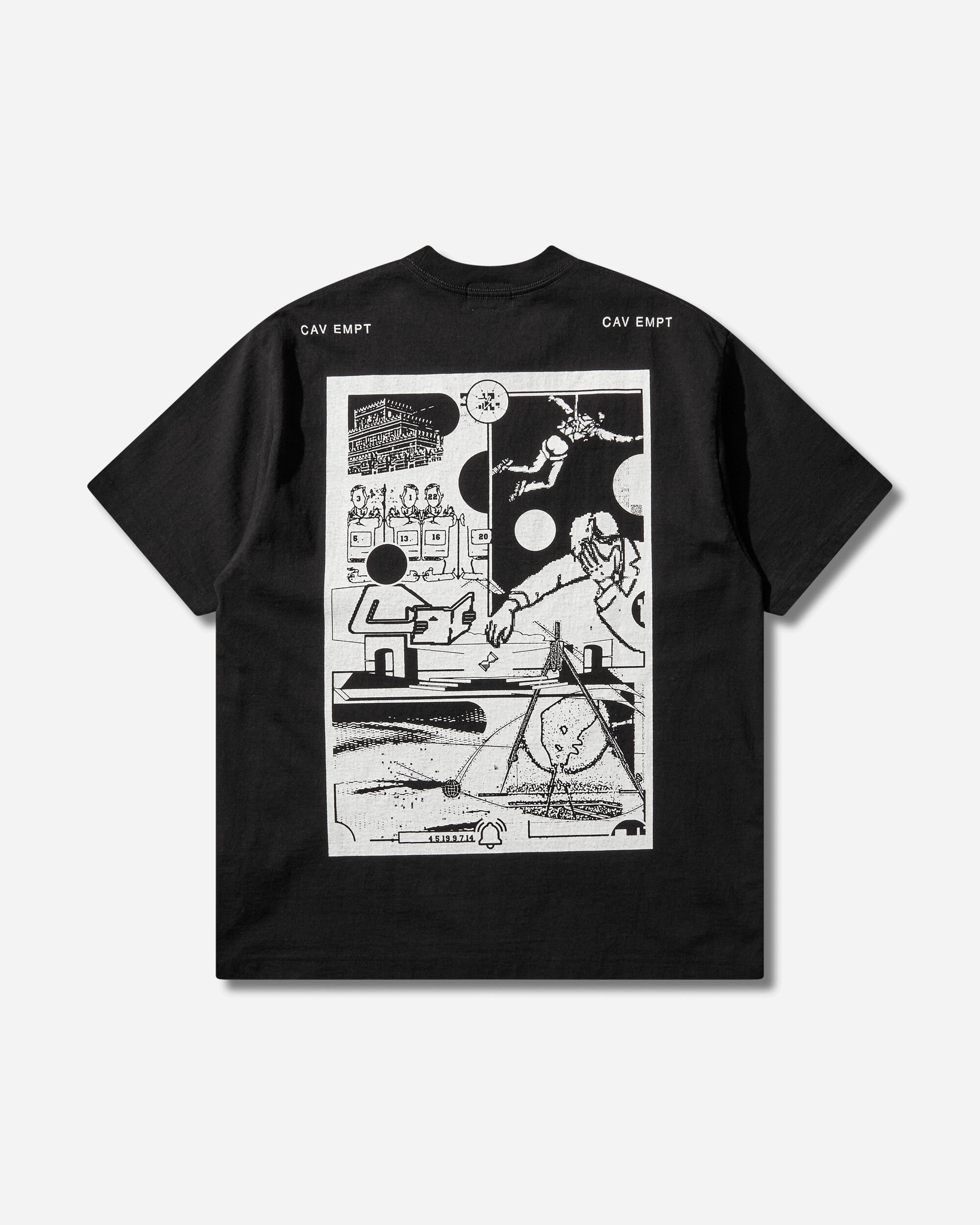 Cav Empt Md Caveat Aedificator T Black T-Shirts Shortsleeve CES29T10 BLACK