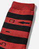 Cav Empt C2 Stripe Socks Red Underwear Socks CES29G01 RED