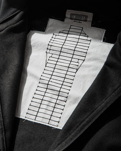 Cav Empt Attached Hood Fleece Zip Up Black Sweatshirts Zip-Ups CES29CS18 BLACK