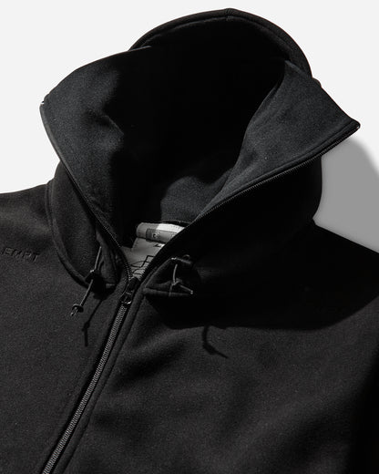 Cav Empt Attached Hood Fleece Zip Up Black Sweatshirts Zip-Ups CES29CS18 BLACK