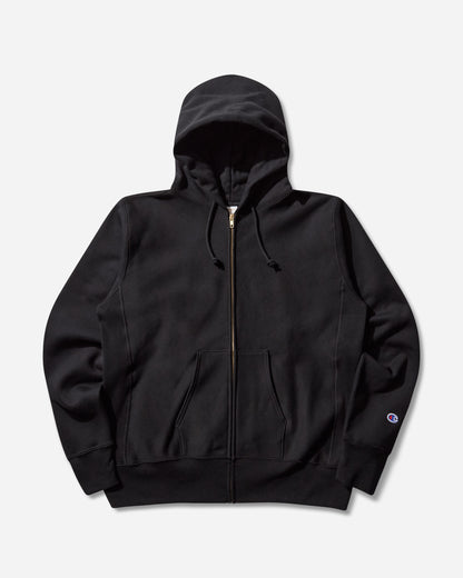 Champion Full Zip Hoodie Sweatshirt Black Sweatshirts Zip-Ups 221583 X090