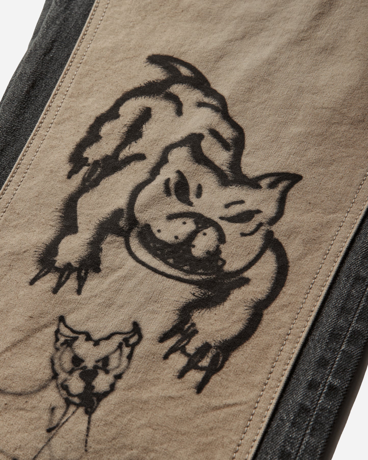 Chito 10 Pocket Denim Washed Black Pants Denim C0825D002 WASHEDBLACK