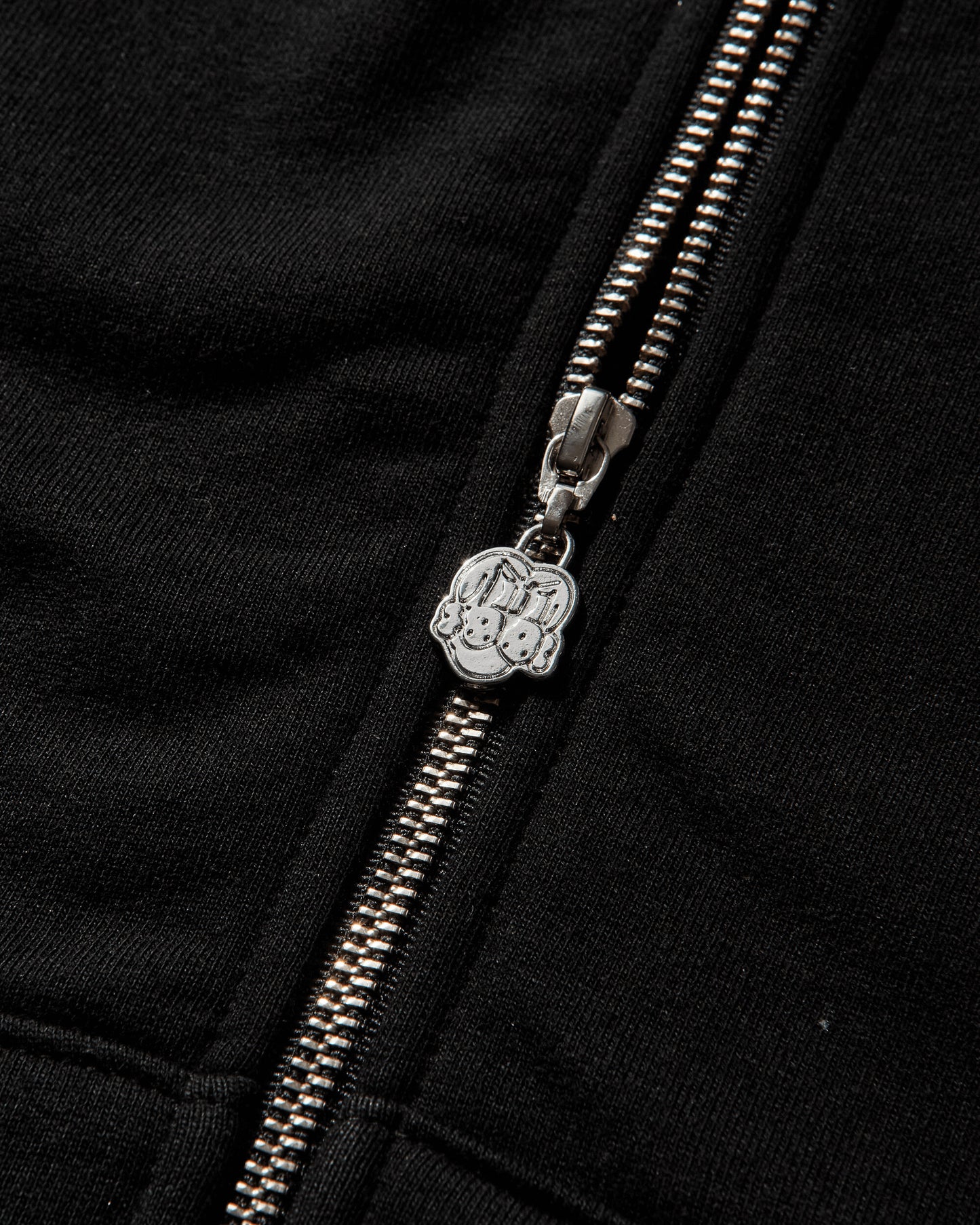 Chito Dog Mesh Zip Hoodie Black Sweatshirts Hoodies C0825K004 BLACK