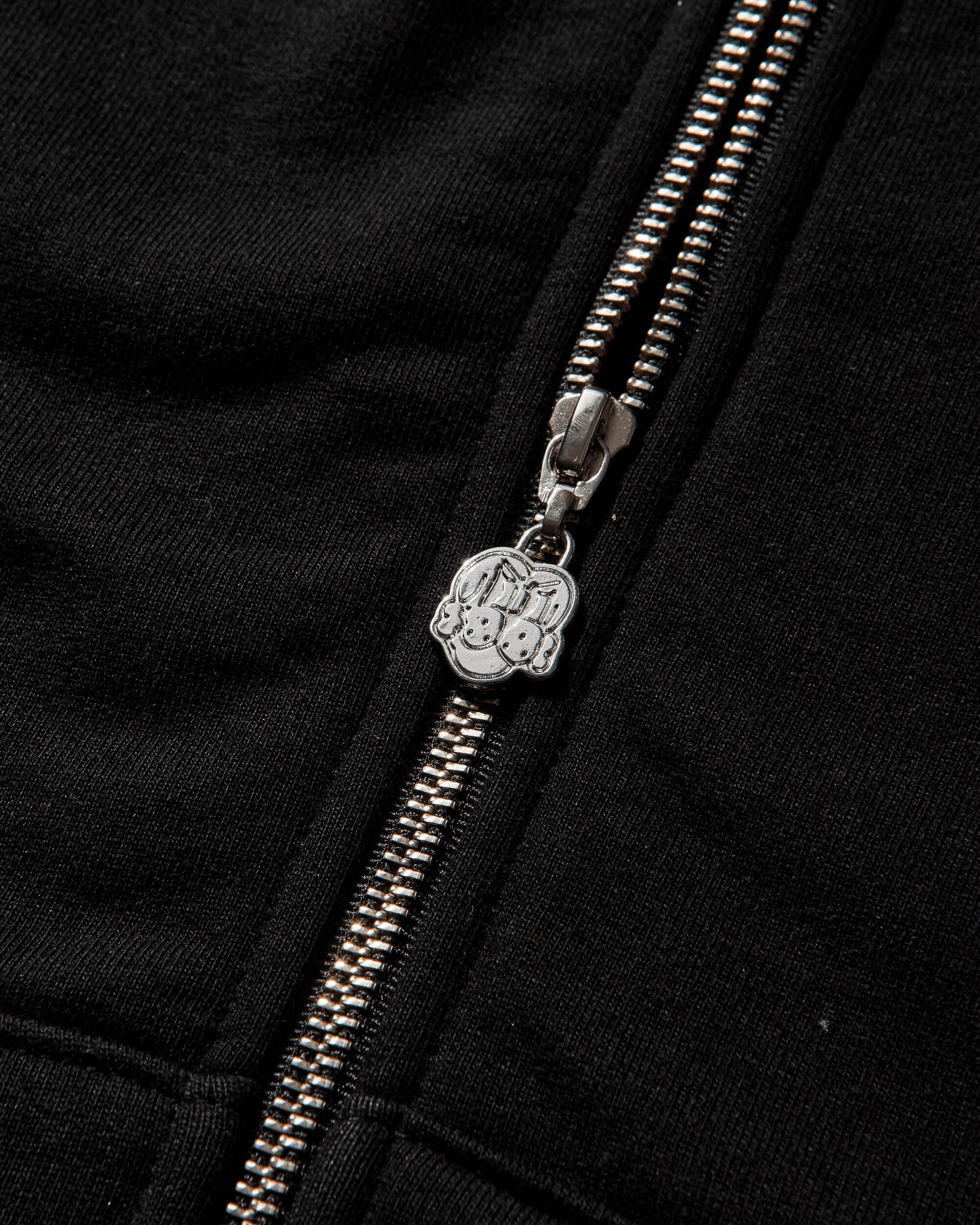 Chito Dog Mesh Zip Hoodie Black Sweatshirts Hoodies C0825K004 BLACK