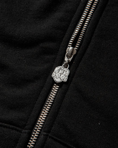 Chito Dog Mesh Zip Hoodie Black Sweatshirts Hoodies C0825K004 BLACK