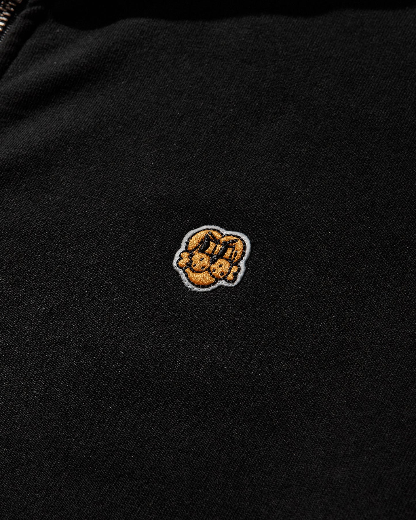 Chito Dog Mesh Zip Hoodie Black Sweatshirts Hoodies C0825K004 BLACK