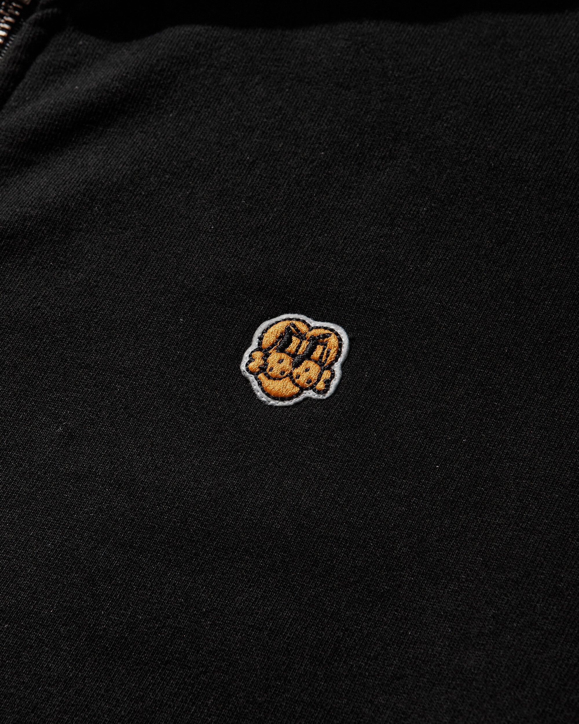 Chito Dog Mesh Zip Hoodie Black Sweatshirts Hoodies C0825K004 BLACK