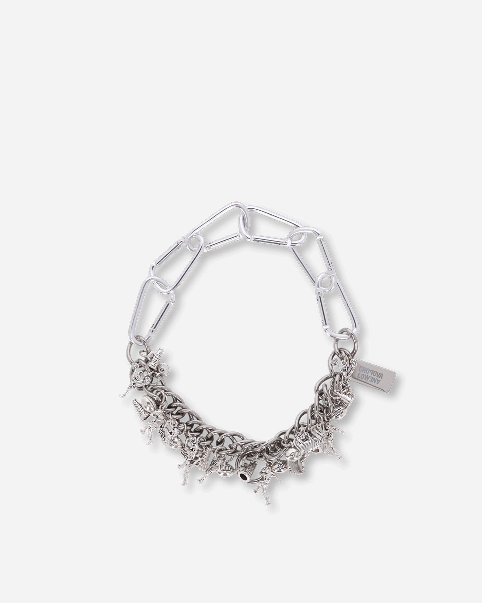 Chopova Lowena Wmns Sports Fan Carabiner Necklace Silver Jewellery Necklaces 6689 SILVER