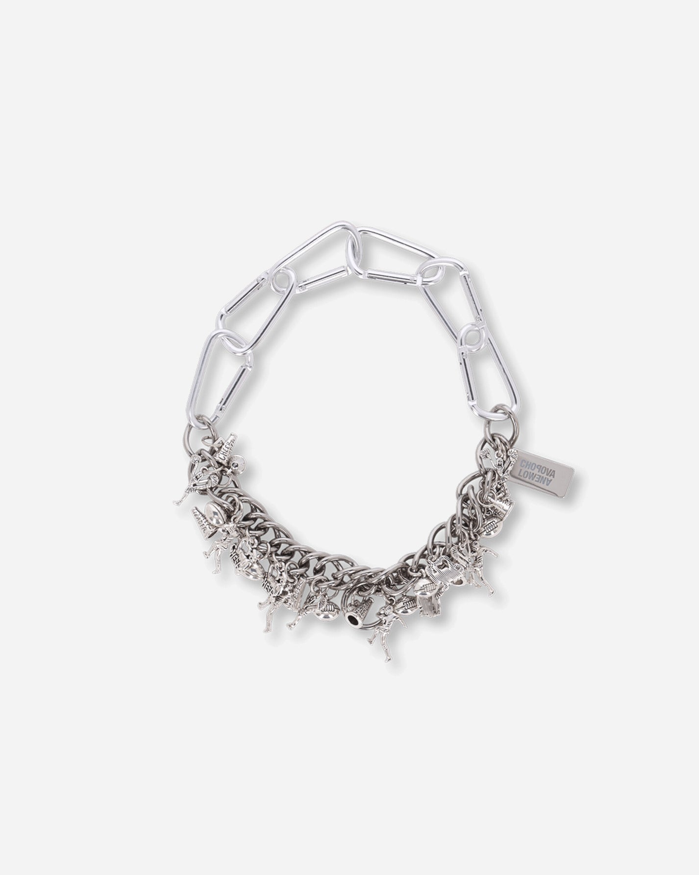 Chopova Lowena Wmns Sports Fan Carabiner Necklace Silver Jewellery Necklaces 6689 SILVER