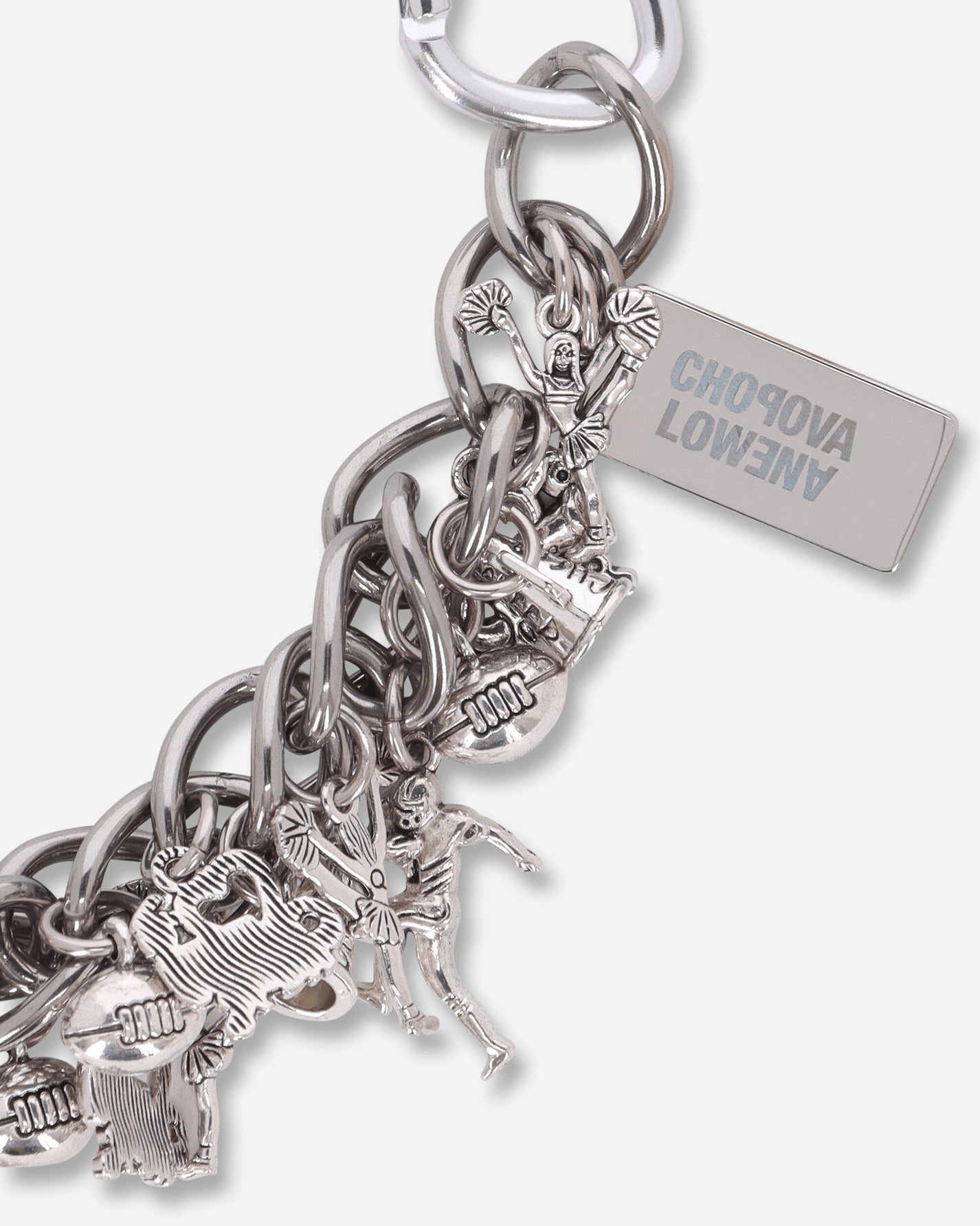 Chopova Lowena Wmns Sports Fan Carabiner Necklace Silver Jewellery Necklaces 6689 SILVER