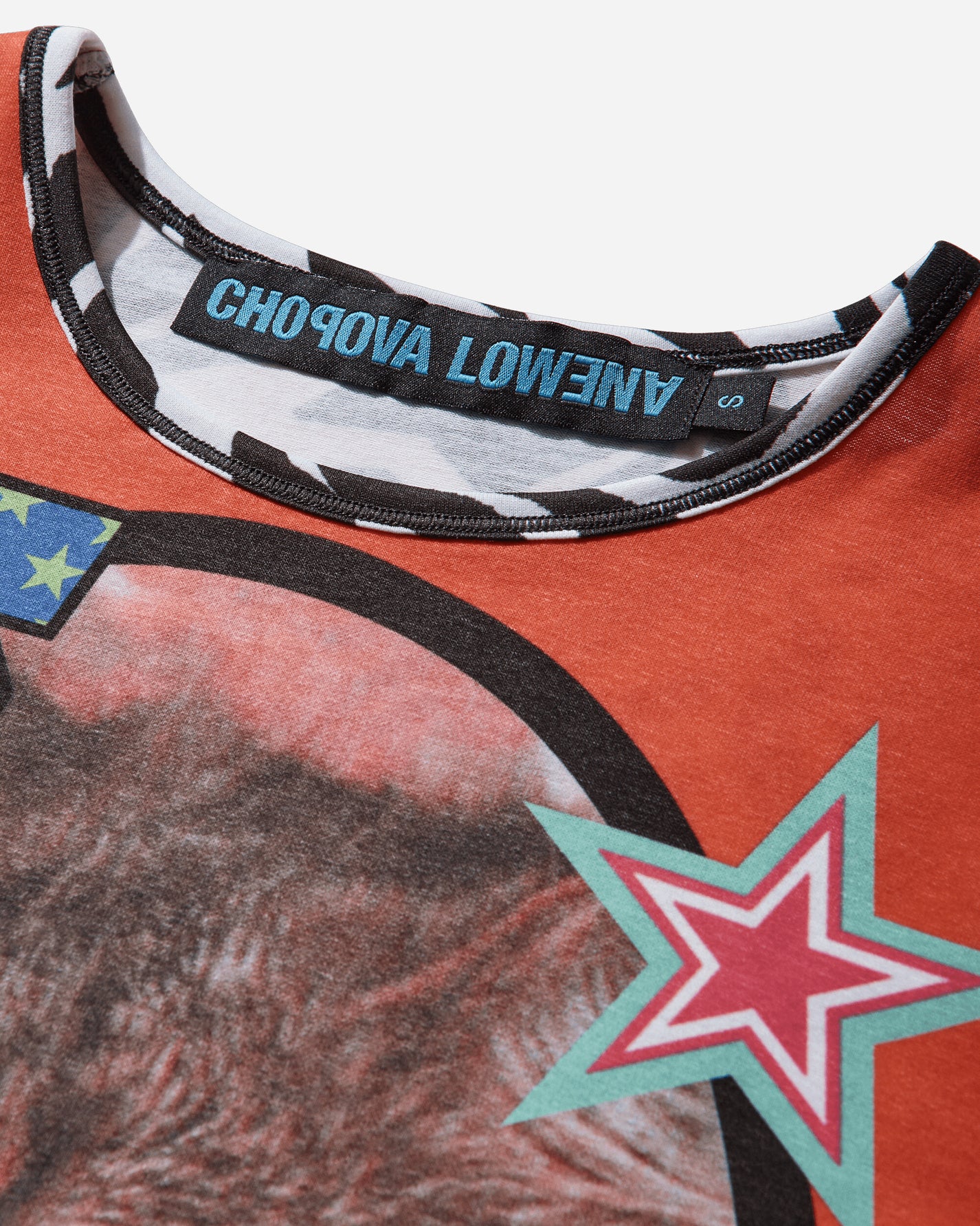 Chopova Lowena Wmns Cutty Sark Cats Fitted Jersey Top Multicolor T-Shirts Longsleeve 2452 MULTI