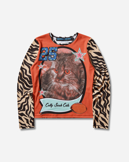 Chopova Lowena Wmns Cutty Sark Cats Fitted Jersey Top Multicolor T-Shirts Longsleeve 2452 MULTI