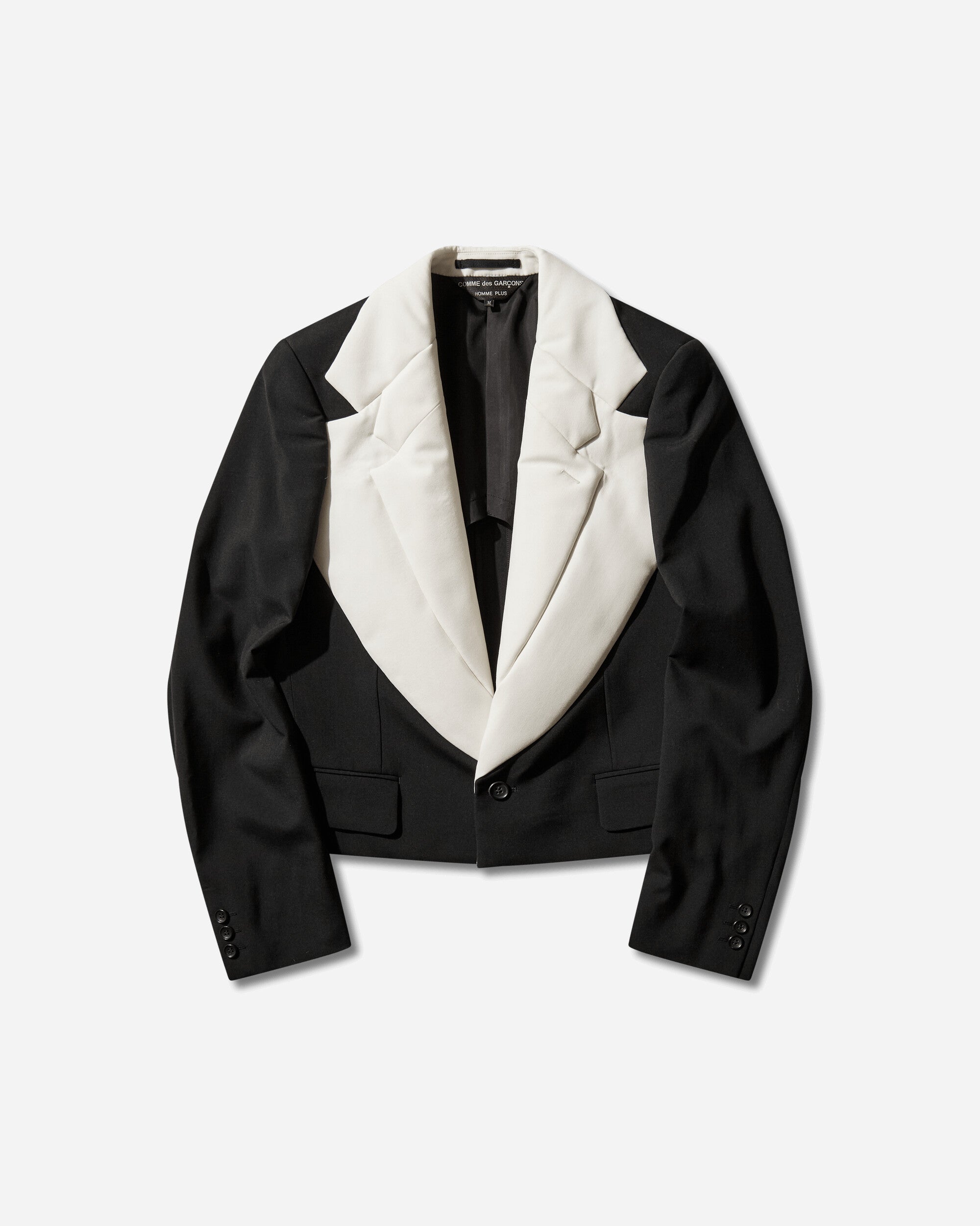 Comme Des Garçons Homme Plus Men'S Jacket Black X Natural Coats and Jackets Blazers PQ-J021-S26 1