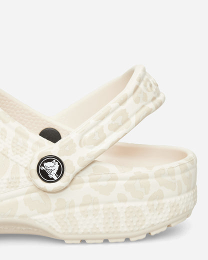 Crocs Wmns Classic Animal Clog W Almond Tint/Leopard Sandals and Slides Sandals and Mules CR.211800 ATLE