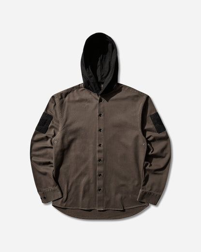 DIARY 1999 Hooded Shirt Khaki Shirts Longsleeve Shirt DIARYHDSHTKHAKI KHK