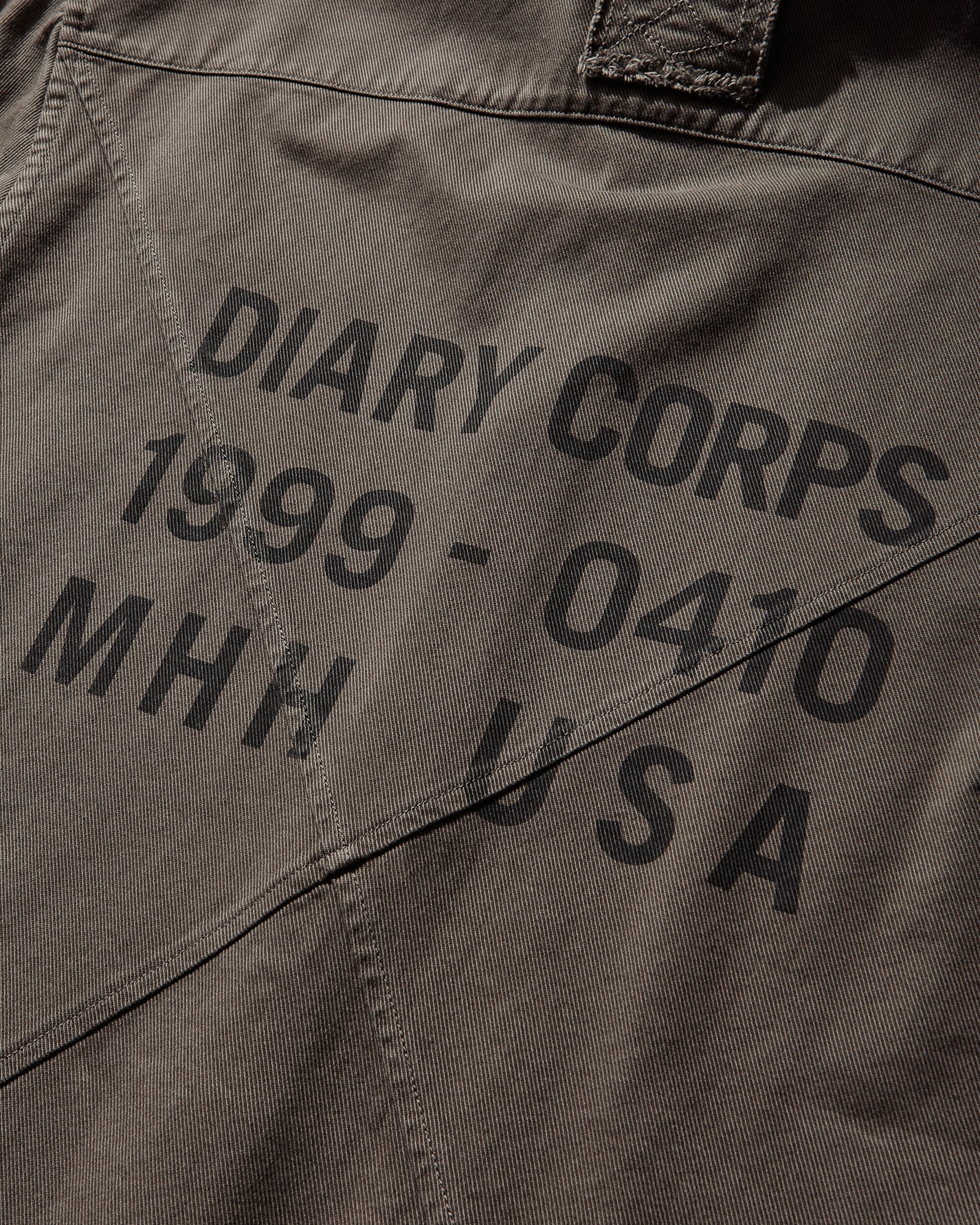 DIARY 1999 Hooded Shirt Khaki Shirts Longsleeve Shirt DIARYHDSHTKHAKI KHK