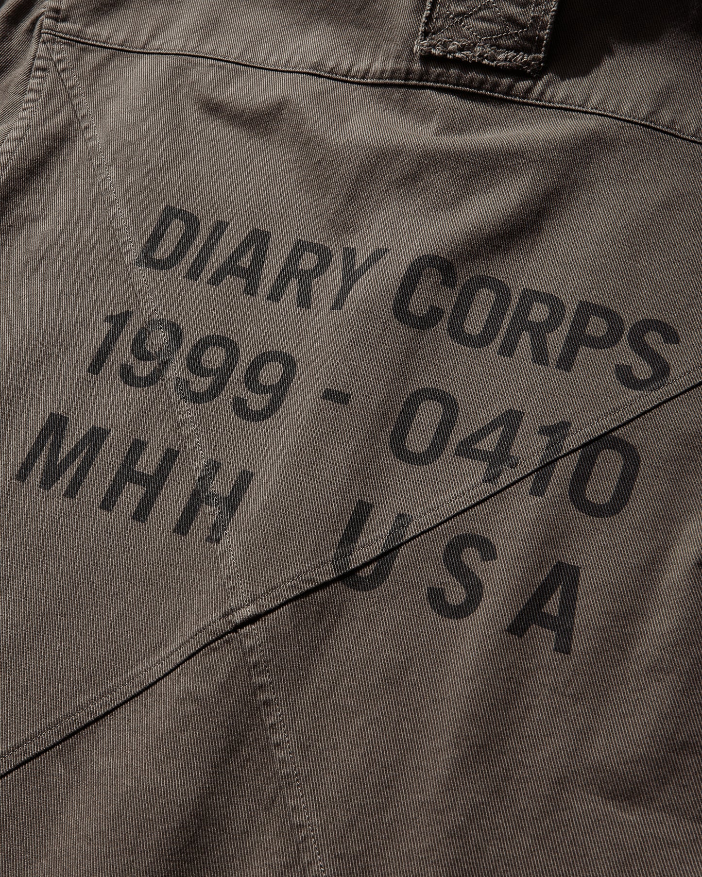 DIARY 1999 Hooded Shirt Khaki Shirts Longsleeve Shirt DIARYHDSHTKHAKI KHK
