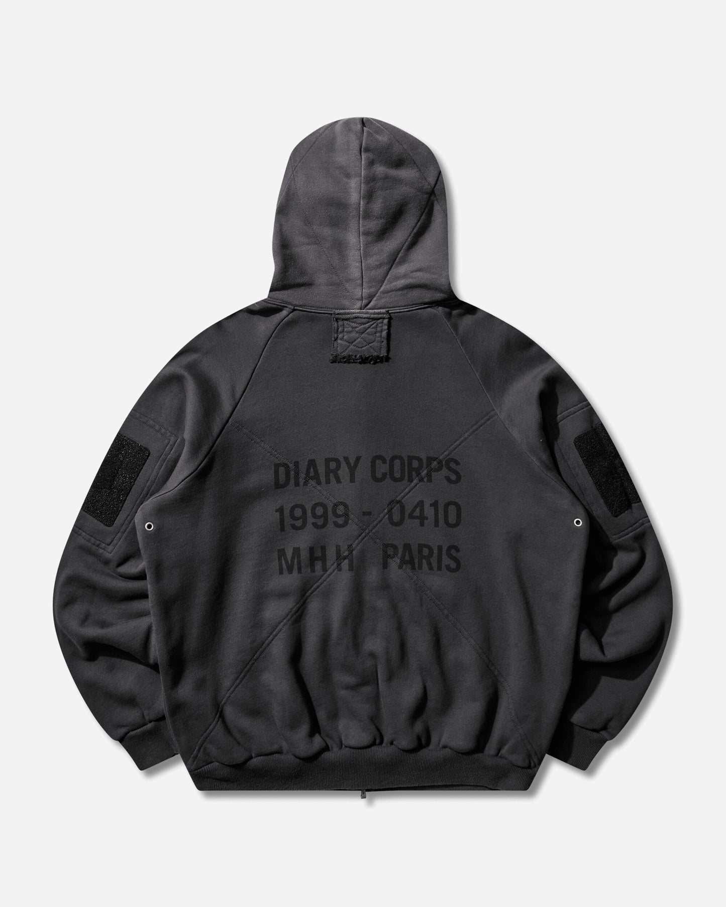 DIARY 1999 Waffle Lined Hoodie Black Sweatshirts Zip-Ups DIARYWAFFHDBLK BLK