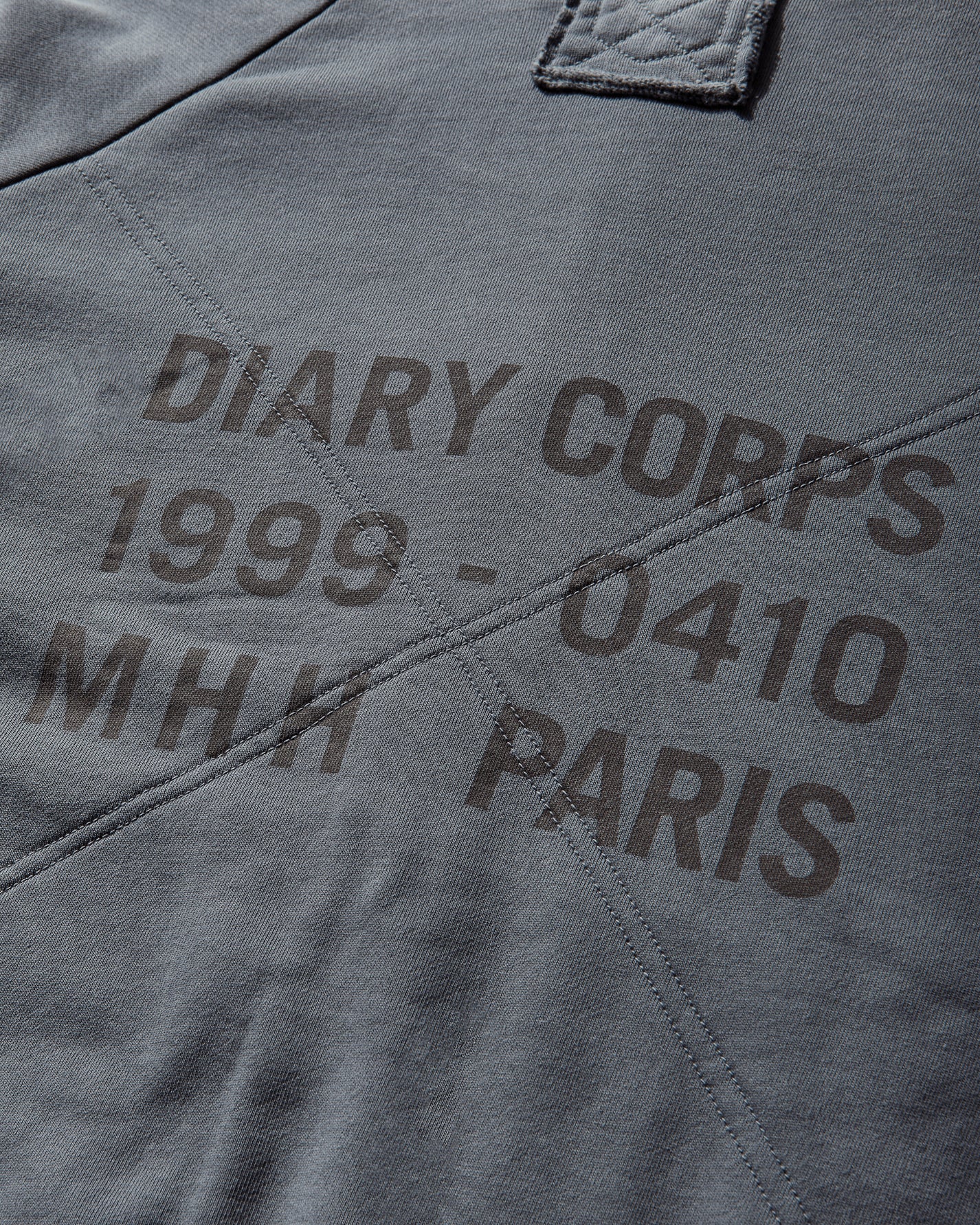 DIARY 1999 Waffle Lined Hoodie Blue Sweatshirts Zip-Ups DIARYWAFFHDBL BLU