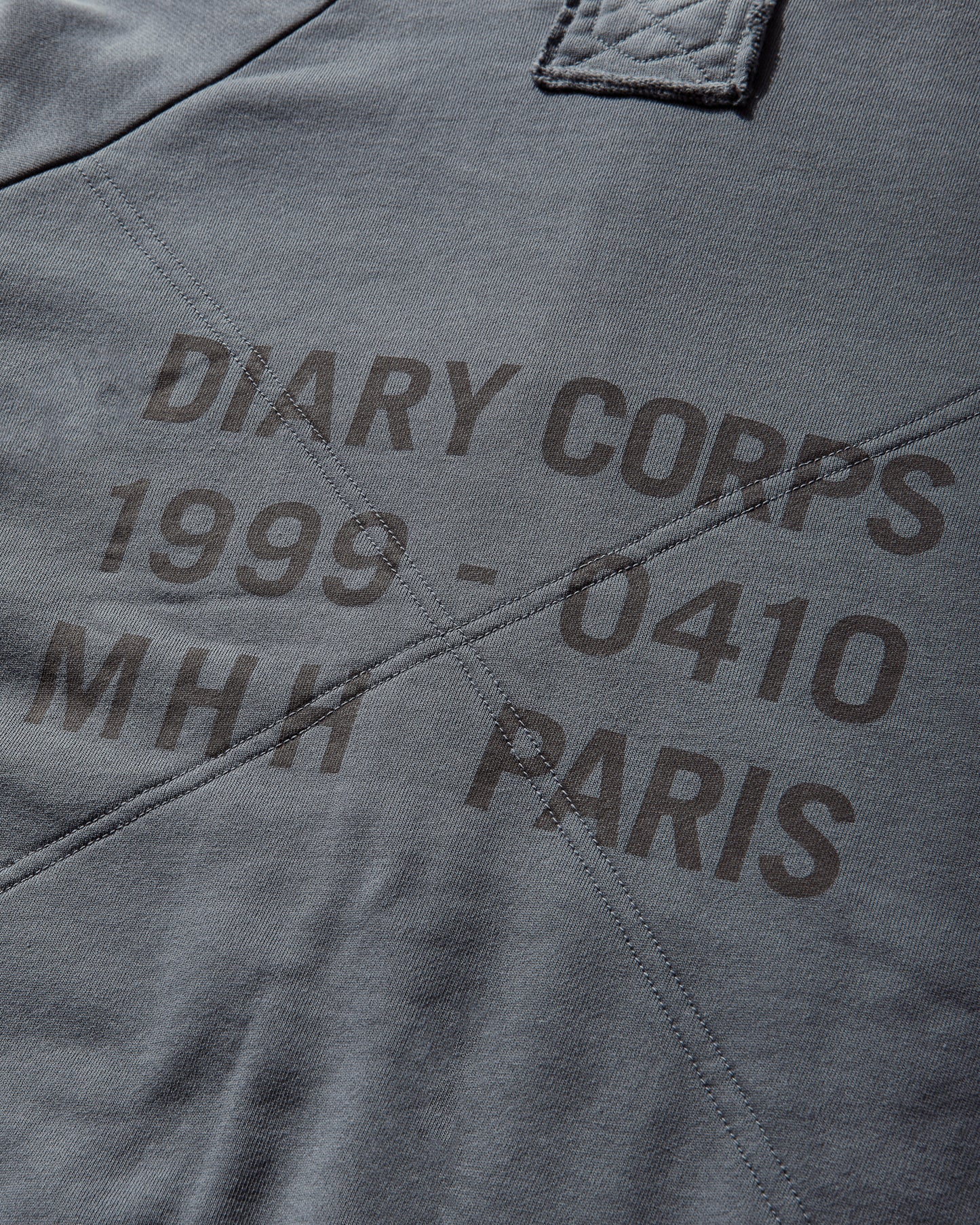 DIARY 1999 Waffle Lined Hoodie Blue Sweatshirts Zip-Ups DIARYWAFFHDBL BLU