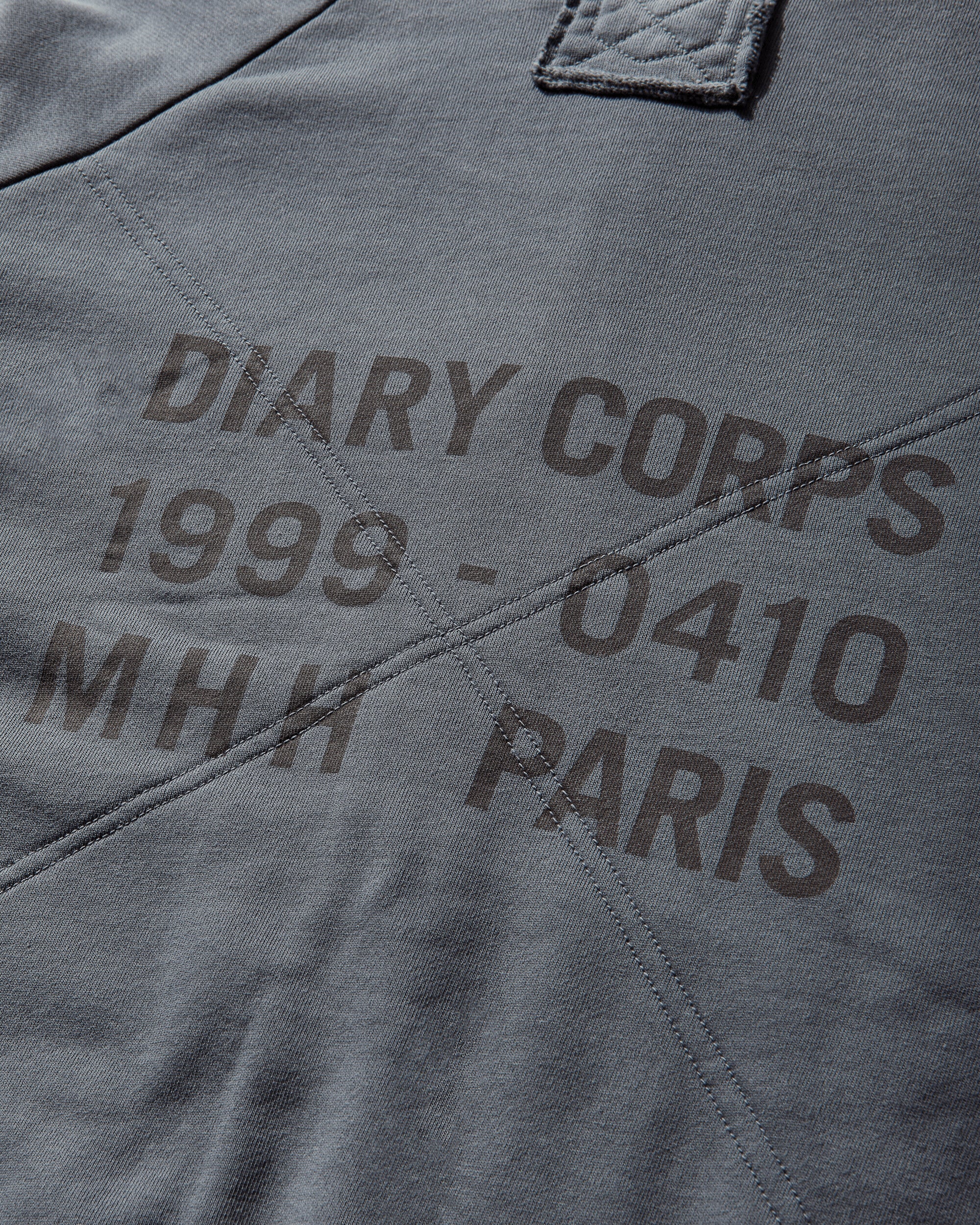 DIARY 1999 Waffle Lined Hoodie Blue Sweatshirts Zip-Ups DIARYWAFFHDBL BLU