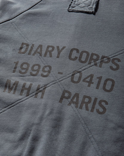 DIARY 1999 Waffle Lined Hoodie Blue Sweatshirts Zip-Ups DIARYWAFFHDBL BLU