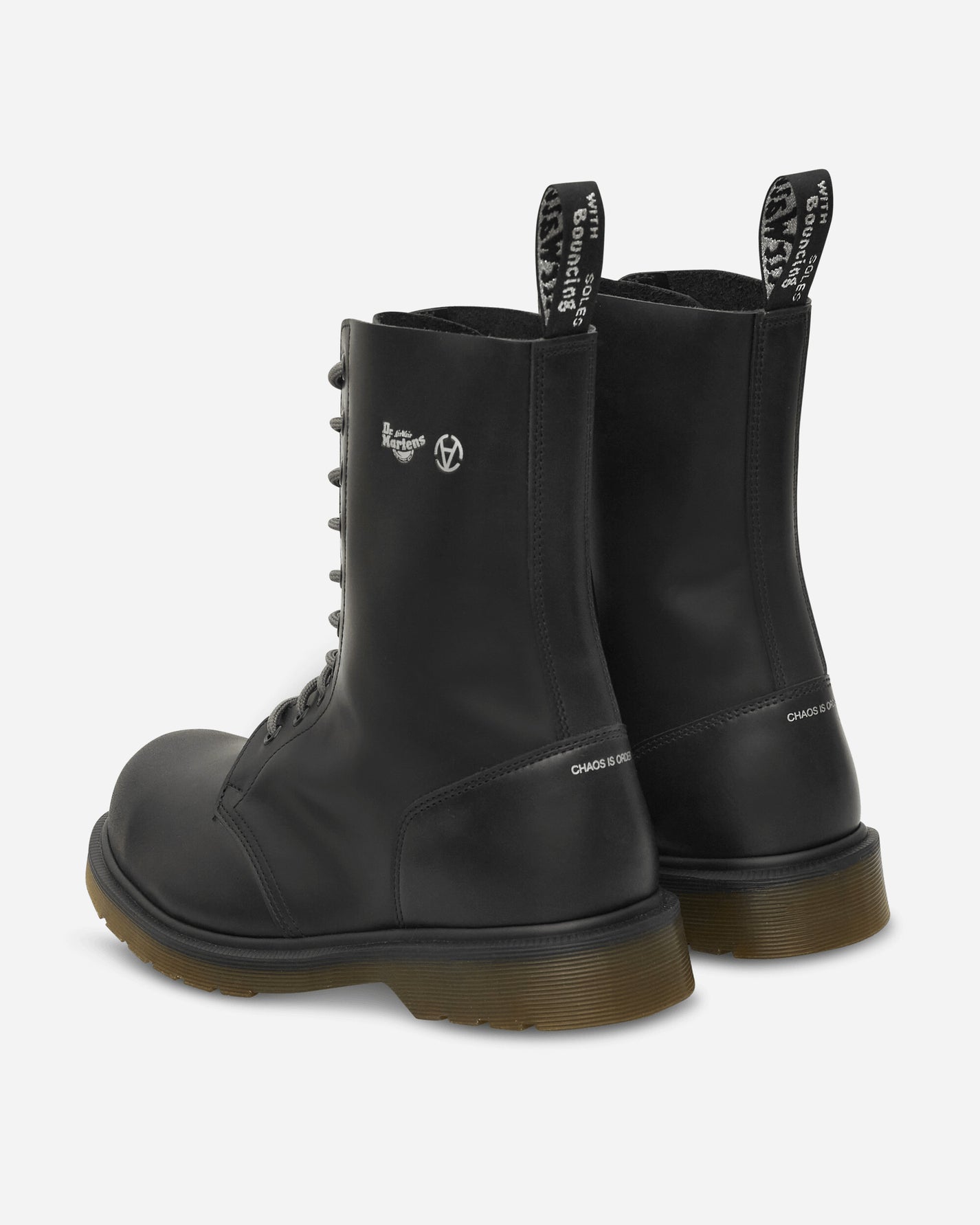 Dr. Martens 1490 Steel Toe Boot X Slam Jam Black Boots Laced Up Boots 41886001