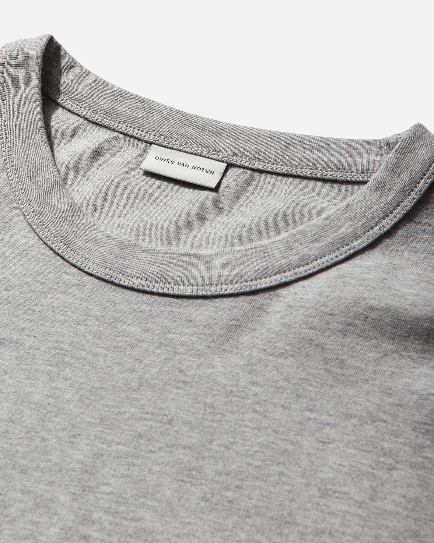 Dries Van Noten Heedar Mklst-Shirt Grey Melange T-Shirts Longsleeve 261-021114-3603 813