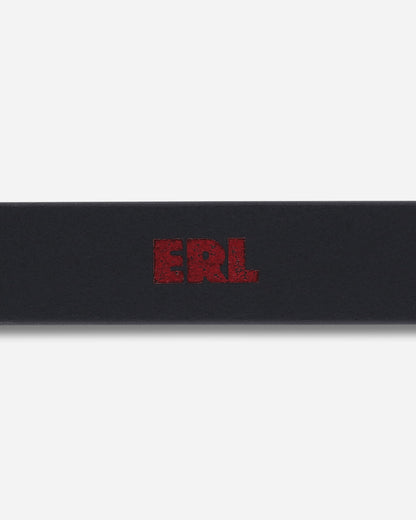 ERL Unisex Erl Suede Skinny Belt Leather Black Belts Belt ERL12K053 3