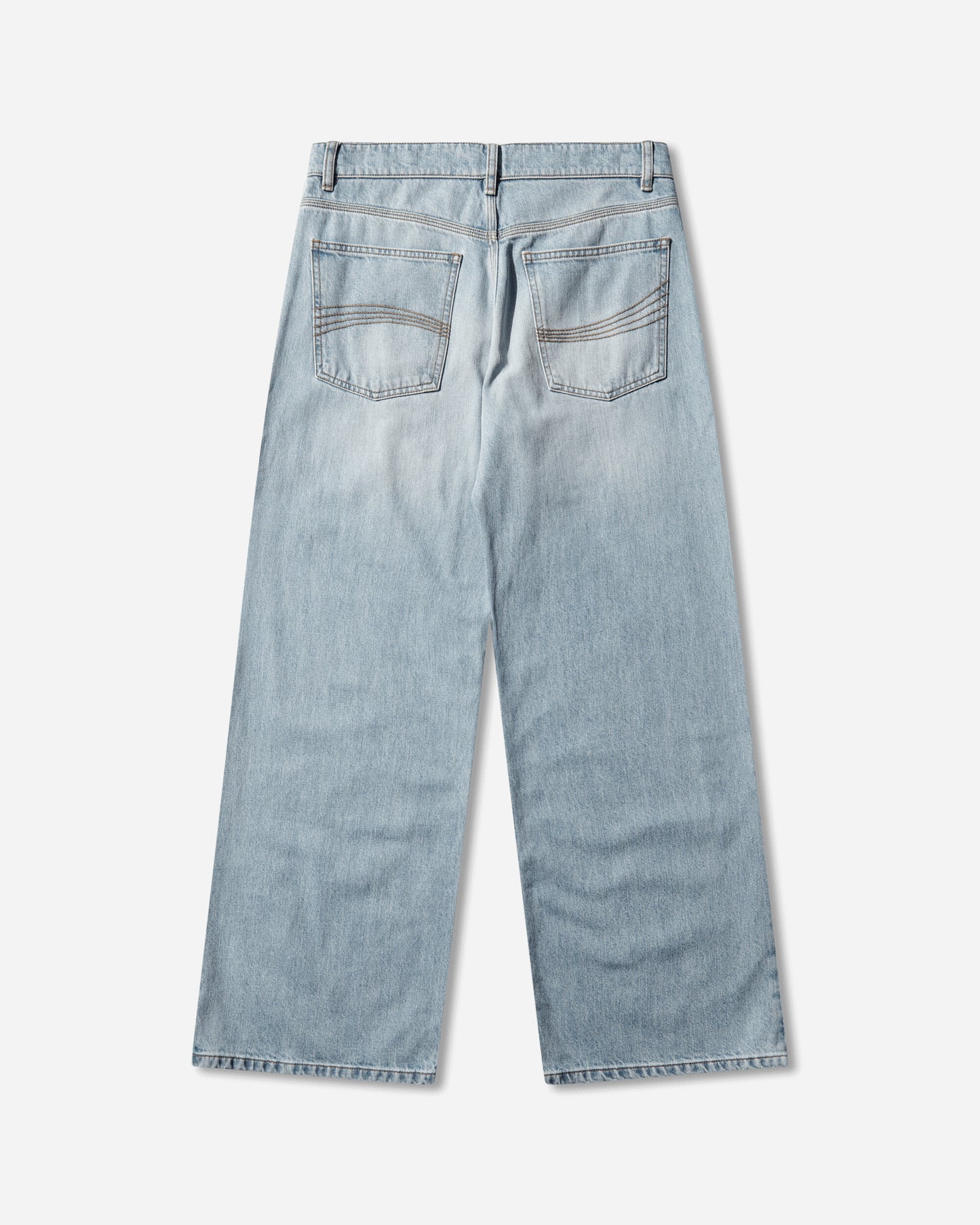 ERL Unisex Blue Jeans Woven Blue Pants Denim ERL12P001 1