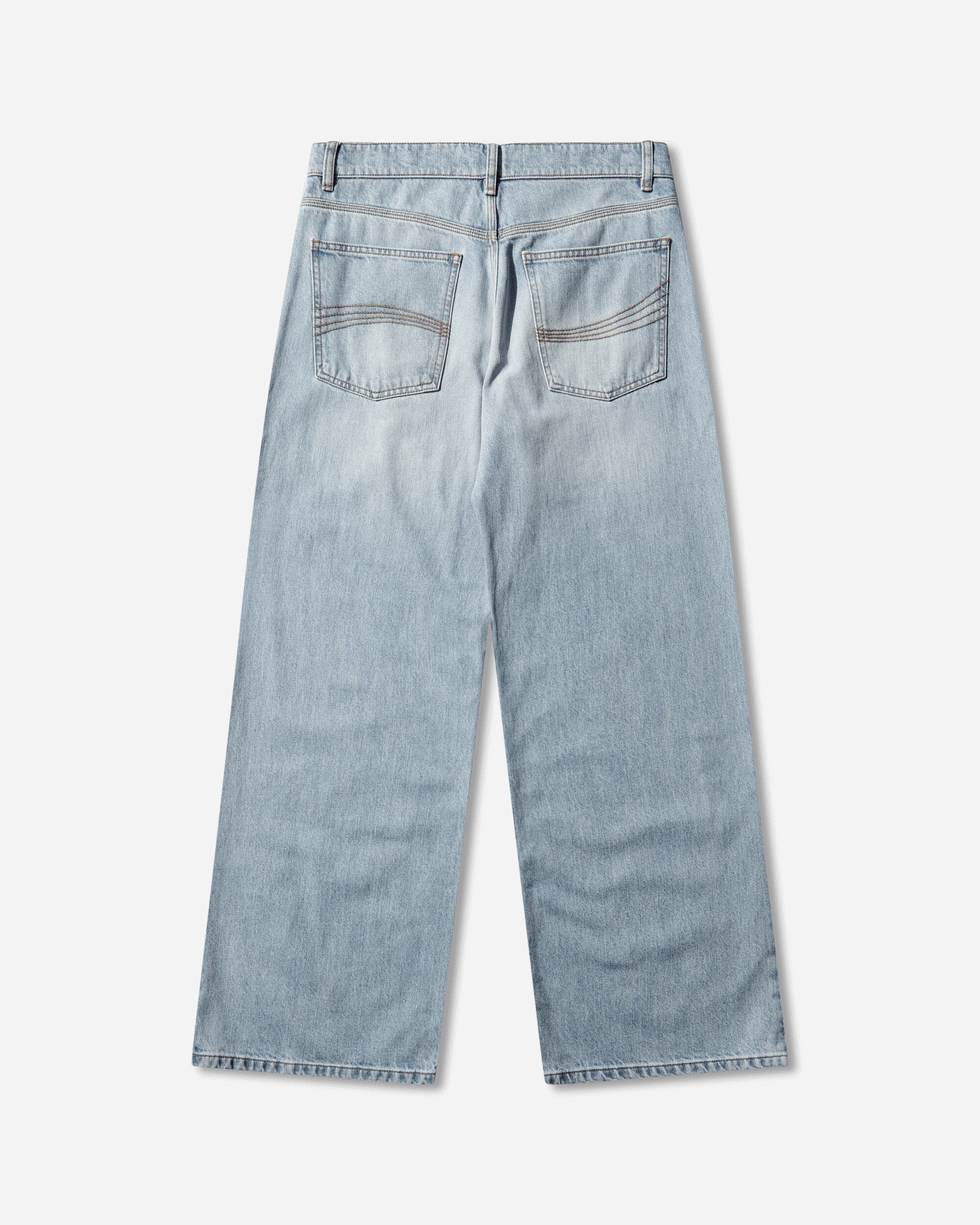 ERL Unisex Blue Jeans Woven Blue Pants Denim ERL12P001 1