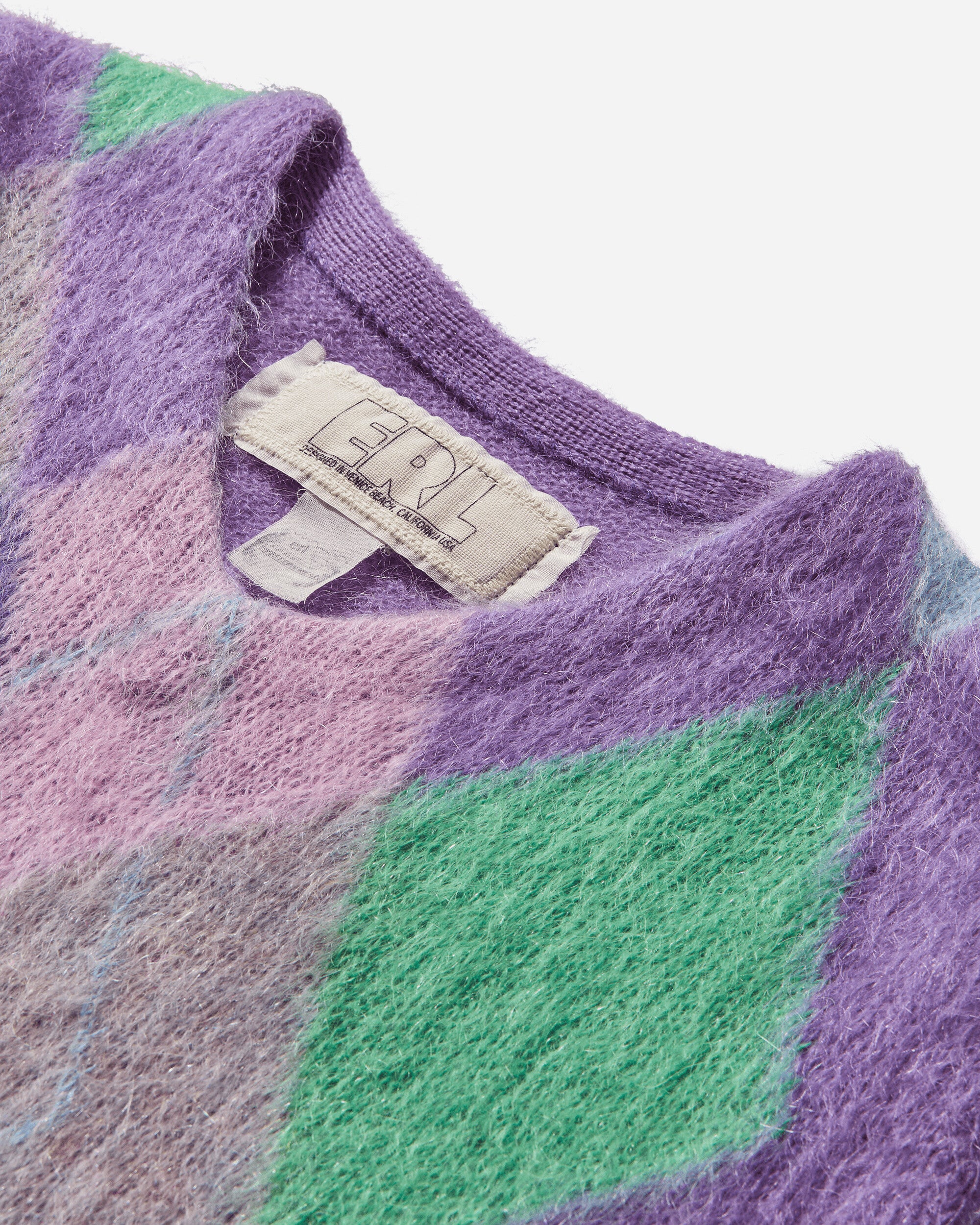 ERL Unisex Argyle Mohair Vest Knit Couleur 1 Knitwears Gilets ERL11N008 1