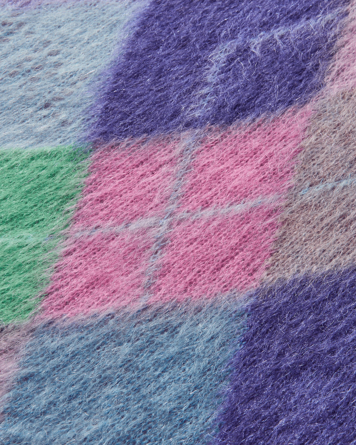 ERL Unisex Argyle Mohair Vest Knit Couleur 1 Knitwears Gilets ERL11N008 1