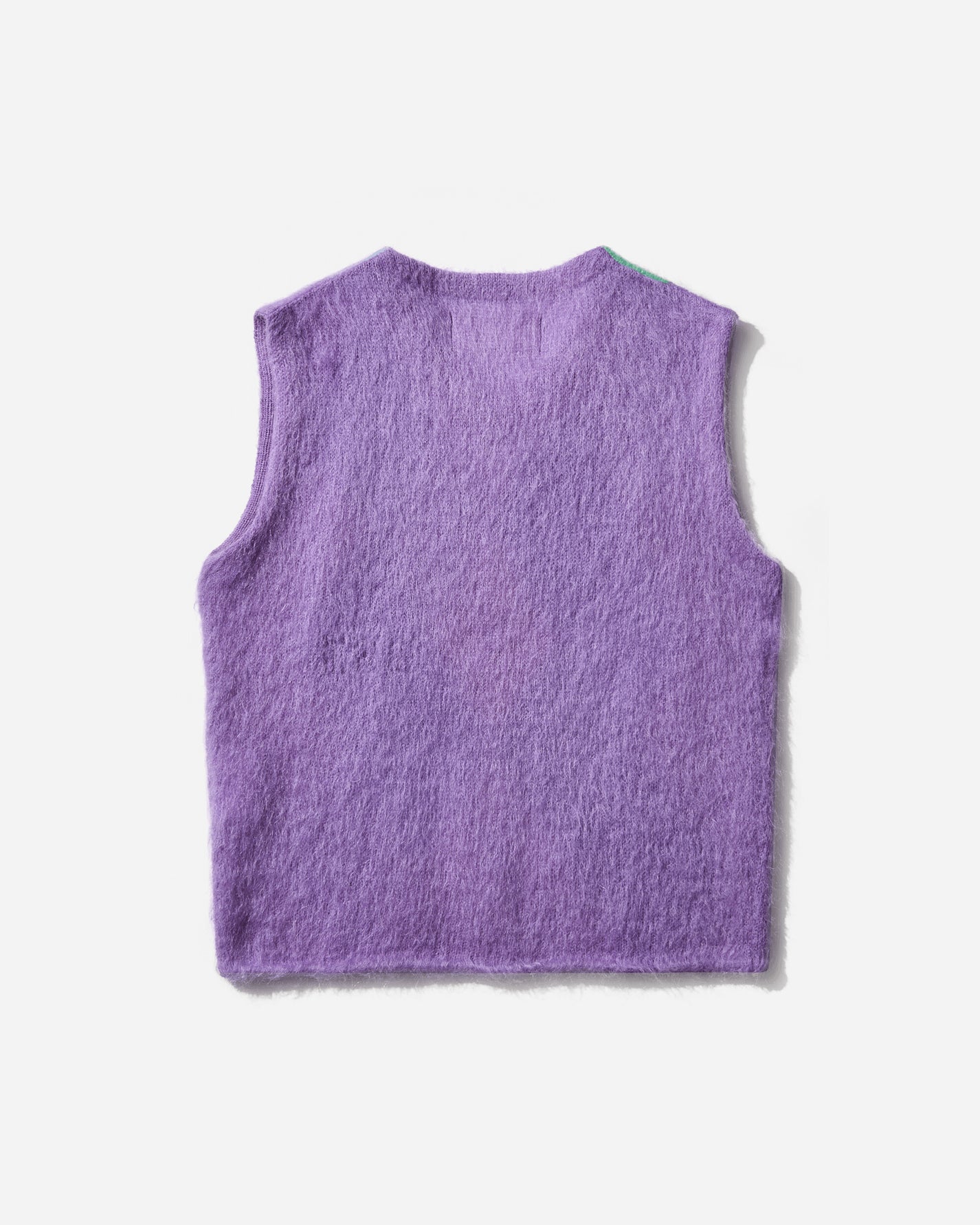 ERL Unisex Argyle Mohair Vest Knit Couleur 1 Knitwears Gilets ERL11N008 1