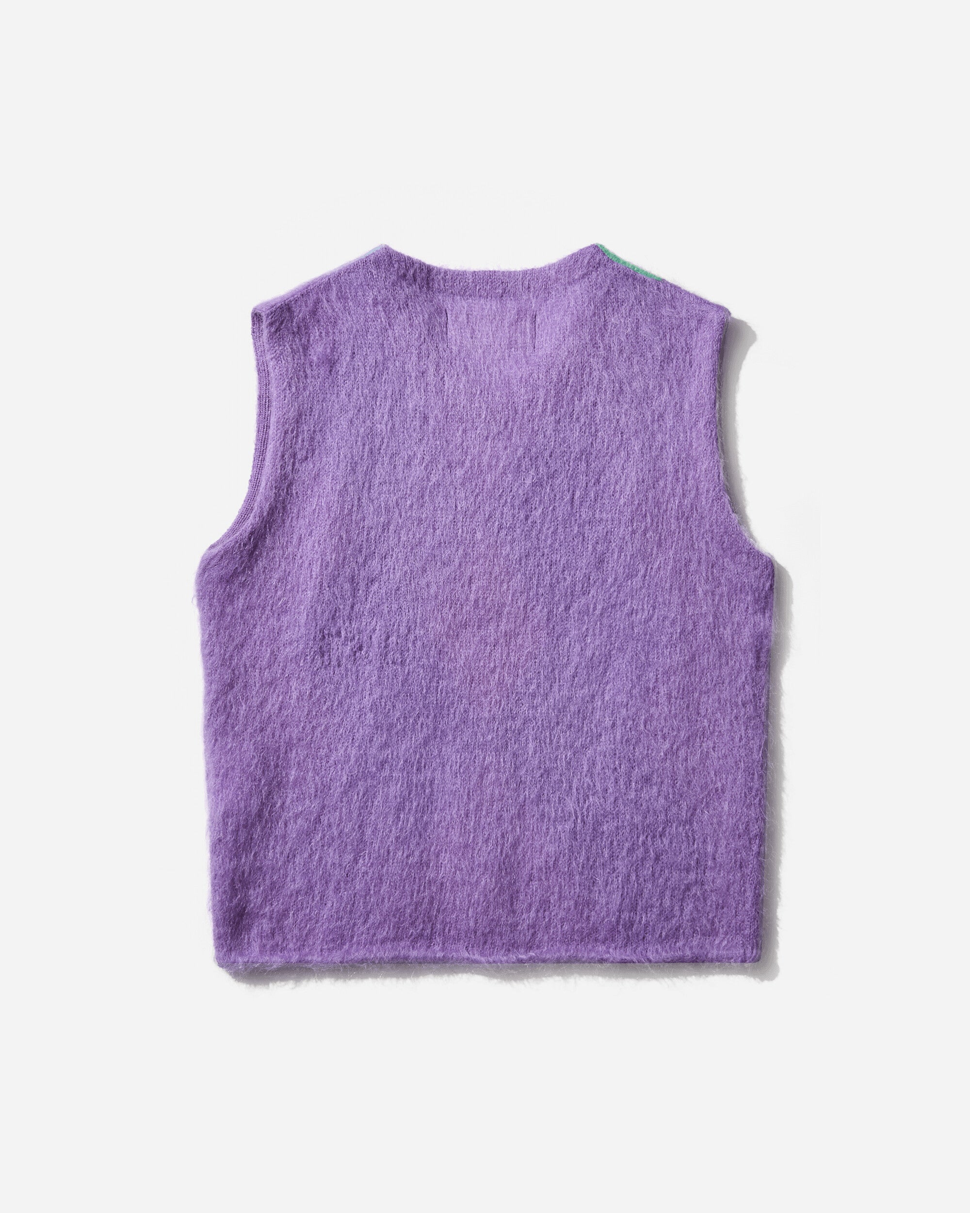 ERL Unisex Argyle Mohair Vest Knit Couleur 1 Knitwears Gilets ERL11N008 1