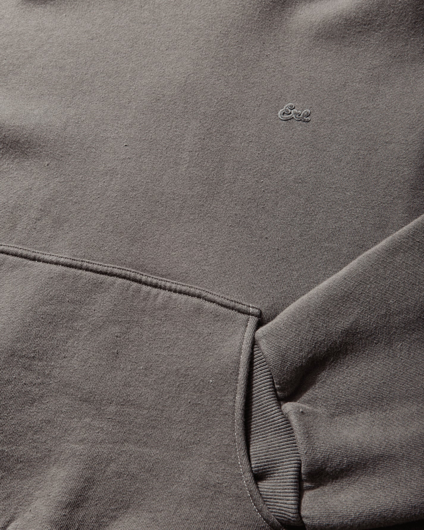 ERL Unisex Heathered Hoodie Knit Taupe Sweatshirts Hoodies ERL12T021 1