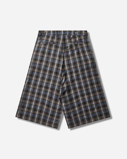 ERL Unisex Check Shorts Woven Grey Check Shorts Short ERL12P019 1