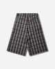 ERL Unisex Check Shorts Woven Grey Check Shorts Short ERL12P019 1