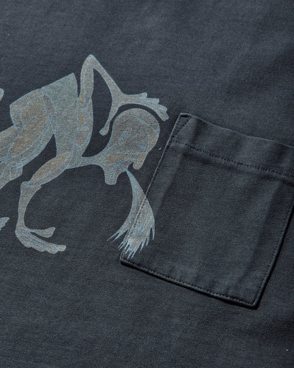 ERL Unisex Puke T-Shirt Knit Blue T-Shirts Shortsleeve ERL12T004 1