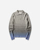 ERL Unisex Thin Gradient Polo Knit Grey Blue Knitwears Sweaters ERL12N015 1