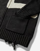 Evisu Ej Cotton Blend Cowichan Cardigan Jacket Black Knitwears Cardigans 2ESEJM6CN6014 BLKX