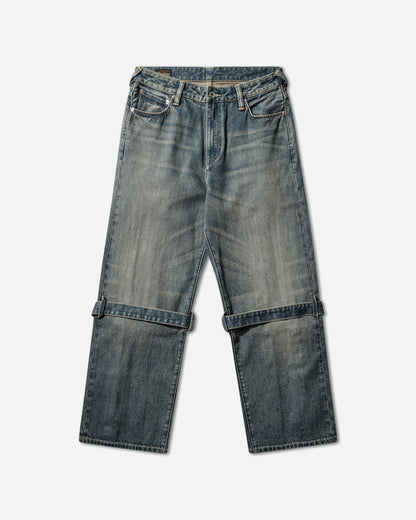 Evisu Ej Washed Bondage Jeans Mid Tone Indigo Pants Denim 2ESEJM6JE6008 INDM