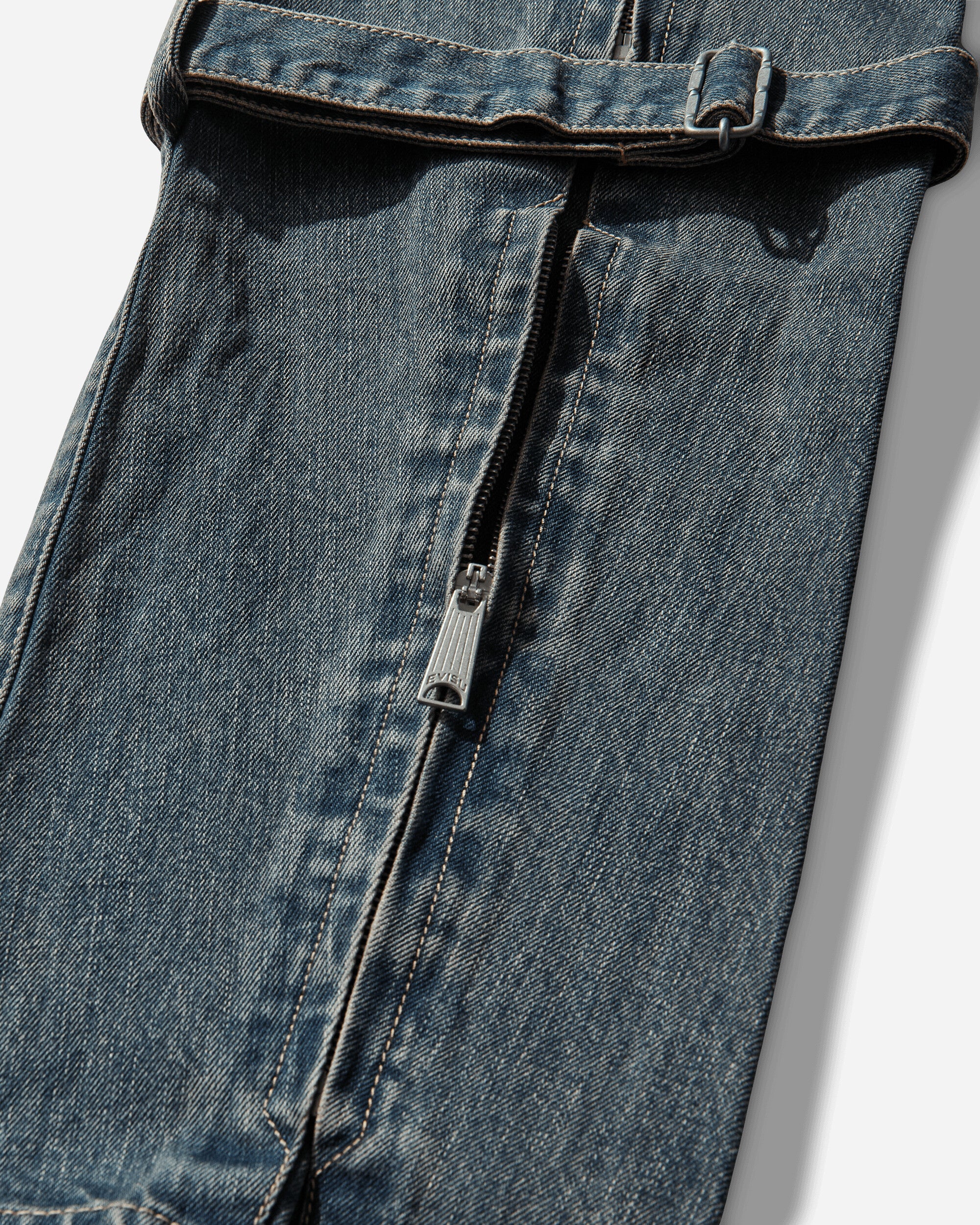 Evisu Ej Washed Bondage Jeans Mid Tone Indigo Pants Denim 2ESEJM6JE6008 INDM