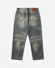 Evisu Ht 7  Pocket Abstract Washing Jeans W Seagull Emb Mid Tone Indigo Pants Denim 2ESHTM6JE1039 INDM