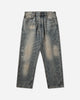 Evisu Ht 7  Pocket Abstract Washing Jeans W Seagull Emb Mid Tone Indigo Pants Denim 2ESHTM6JE1039 INDM