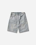 Evisu Ht Ao Seagull Jacquard Denim Shorts Allover Indigo Shorts Denim Short 2ESHTM6DS1055 INDA