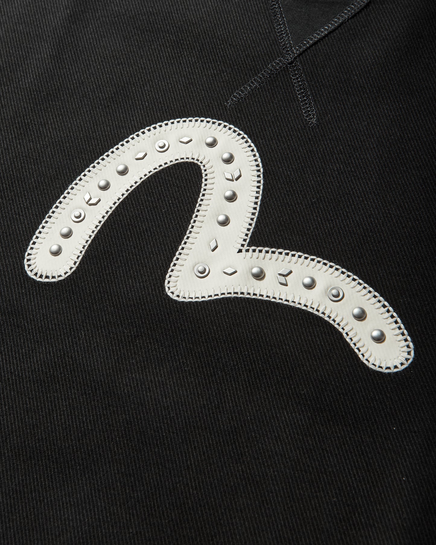 Evisu Ht Seagull Emb Sweatshirt Black Sweatshirts Fleece 2ESHTM6SW1064 BLKX