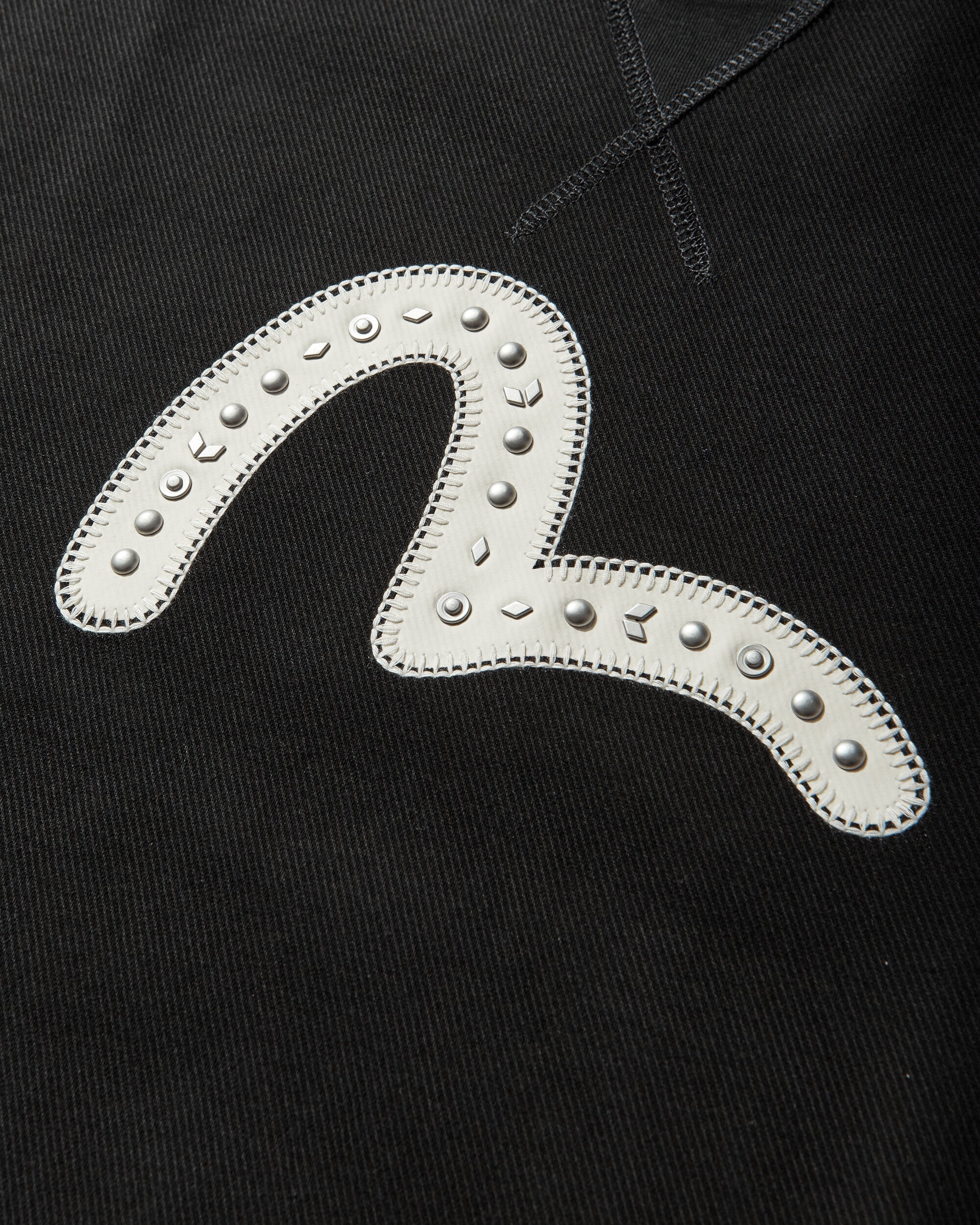 Evisu Ht Seagull Emb Sweatshirt Black Sweatshirts Fleece 2ESHTM6SW1064 BLKX