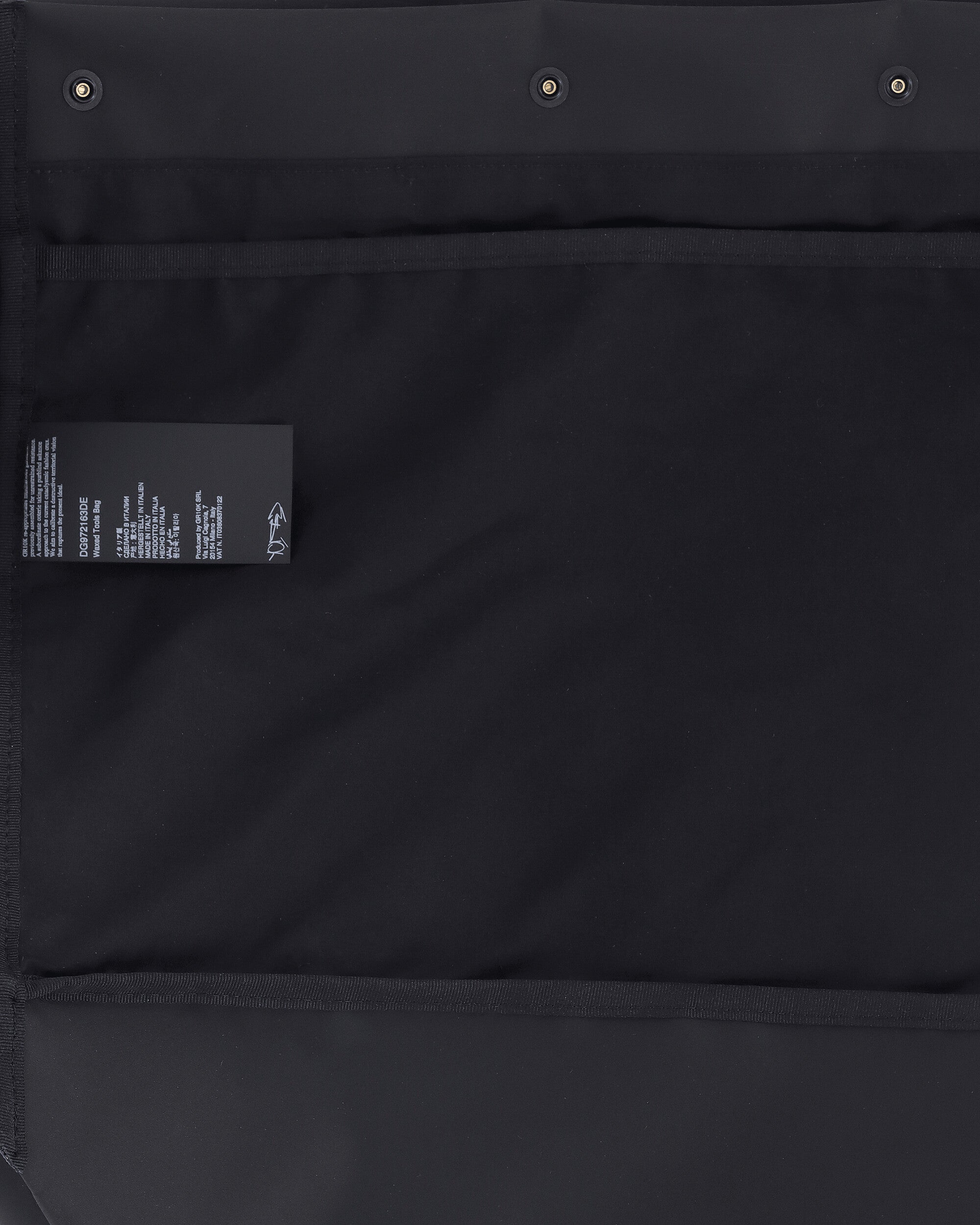 GR10K Waxed Tools Bag Black Bags and Backpacks Travel Bags DG972163DE01 01